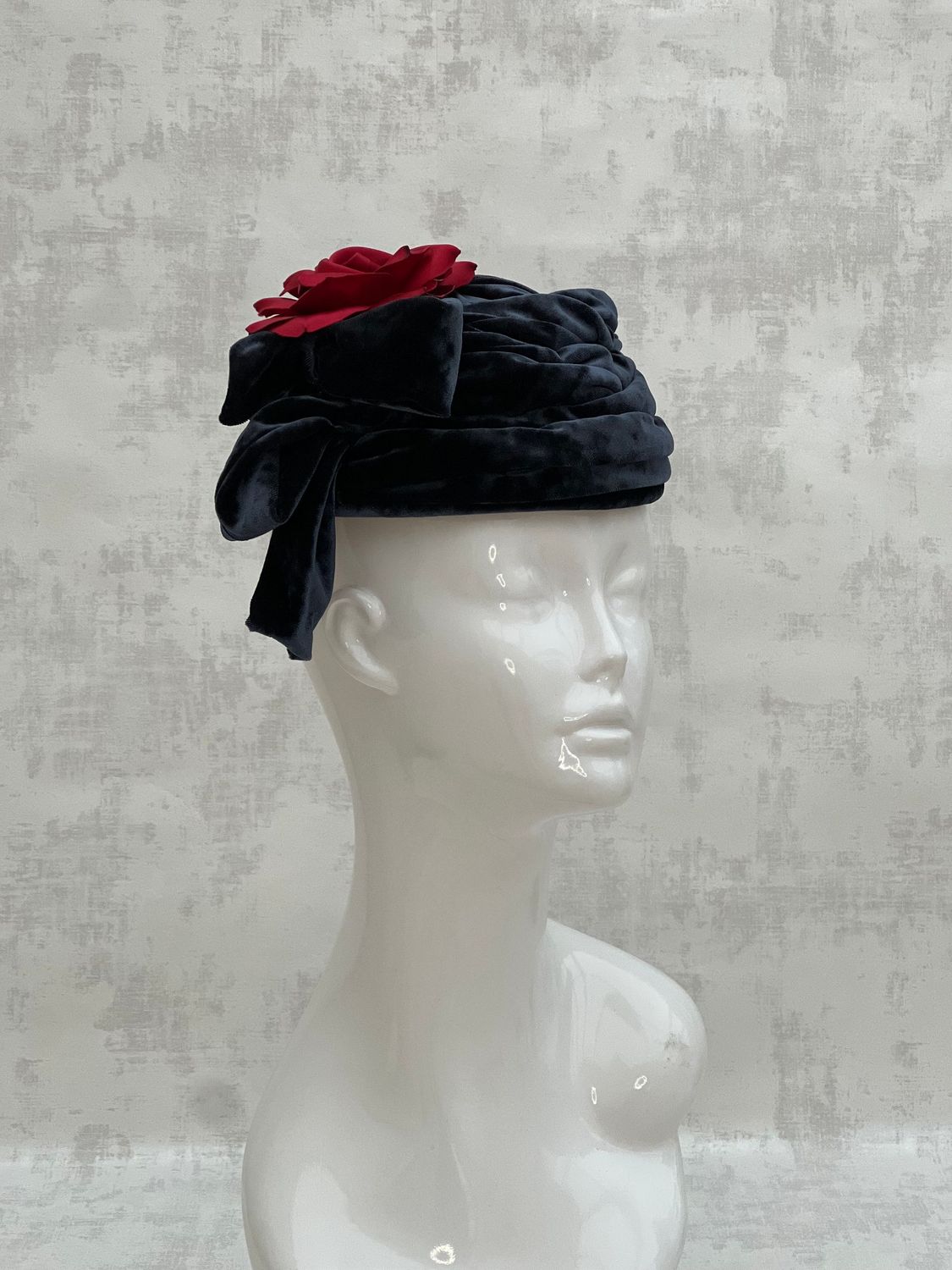 Turban with red flower