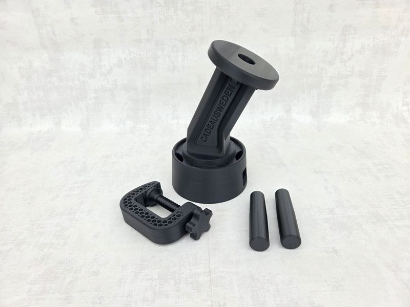 Angled hat Block Stand Inclusive Clamp and extra pin Millinery Hat Making tool