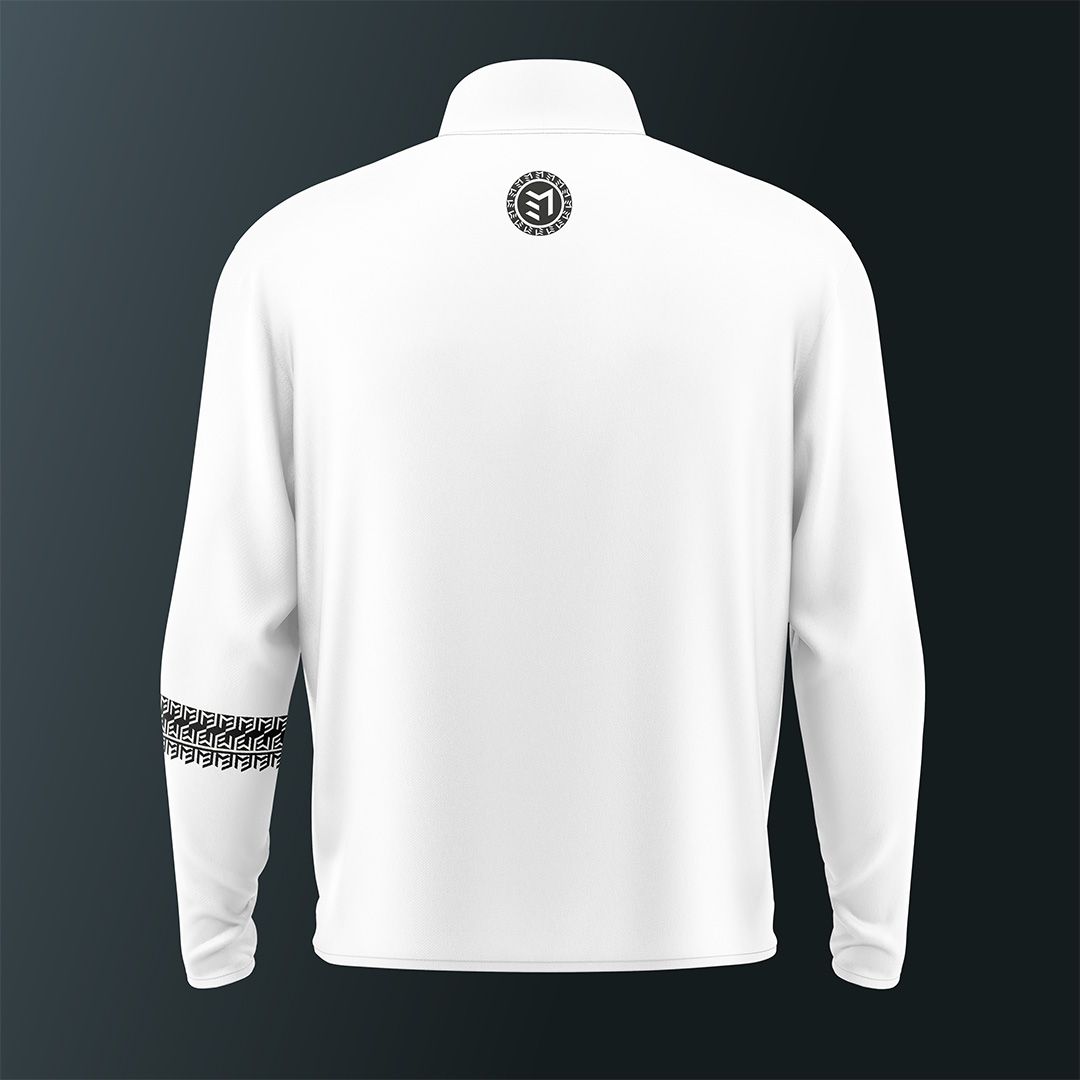 MAVAM MID-LAYER Quarter zip ICE-WHITE