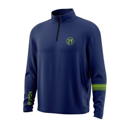 MAVAM MID-LAYER Quarter zip NAVY BLUE
