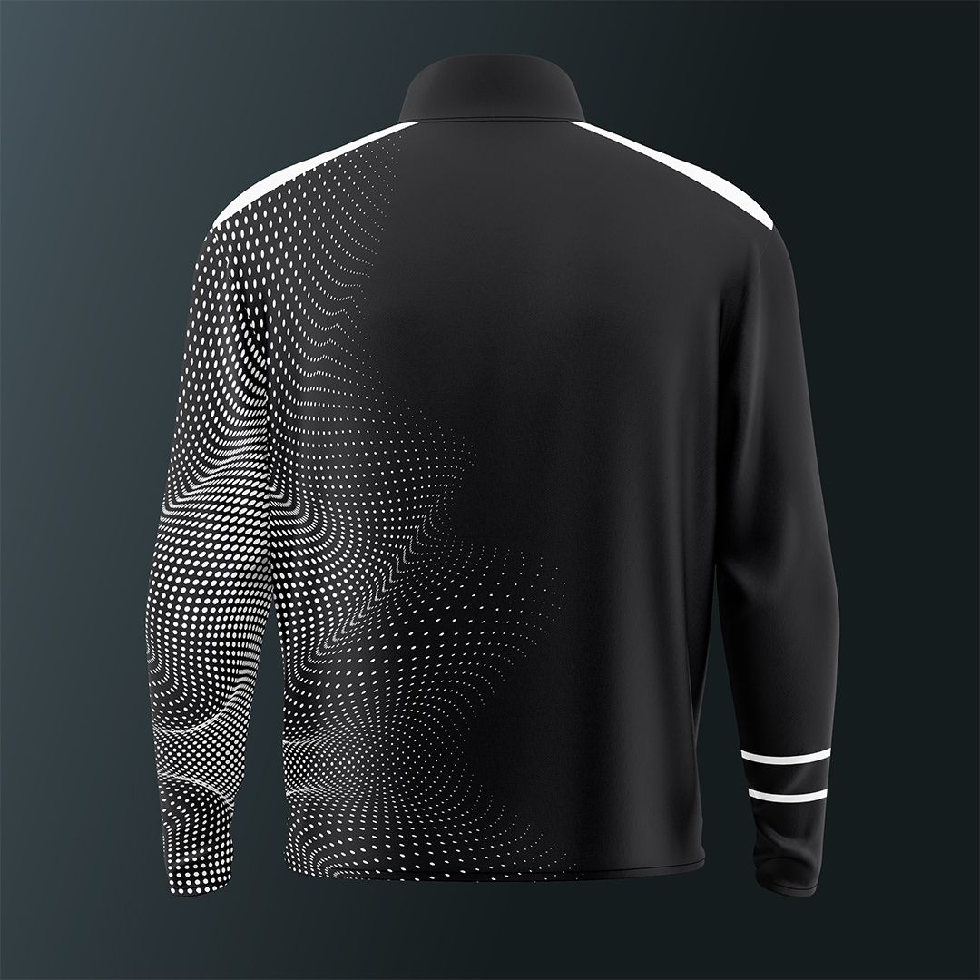 MAVSTAR MID-LAYER Quarter zip BLACK