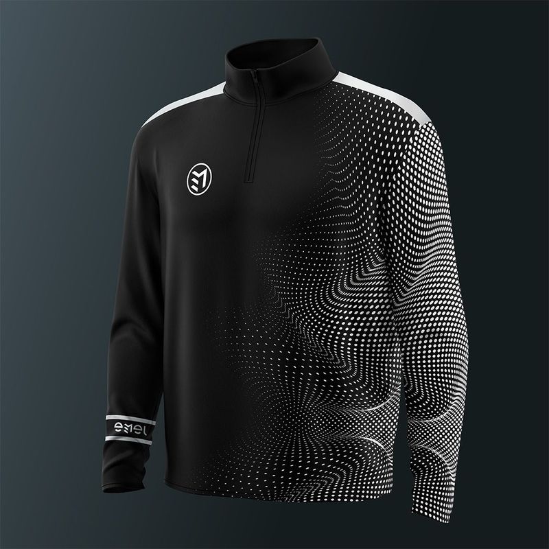 MAVSTAR MID-LAYER Quarter zip BLACK