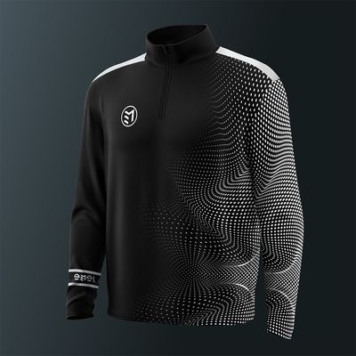 MAVSTAR MID-LAYER Quarter zip BLACK