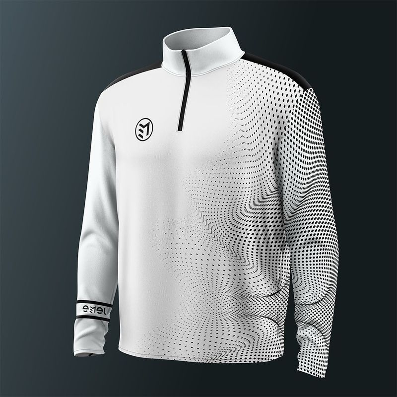 MAVSTAR MID-LAYER Quarter zip ICE-WHITE