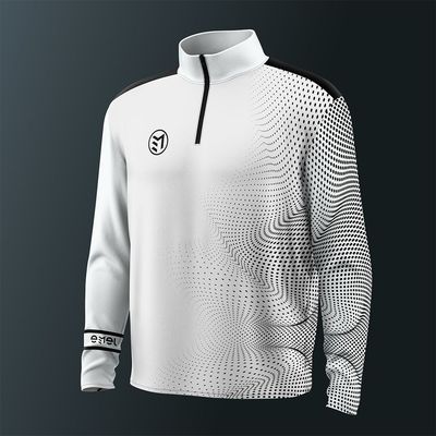 MAVSTAR MID-LAYER Quarter zip ICE-WHITE