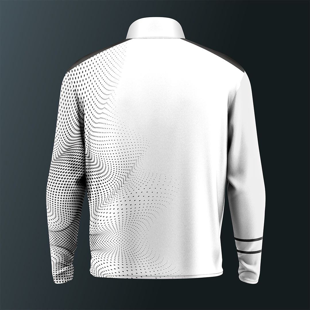 MAVSTAR MID-LAYER Quarter zip ICE-WHITE