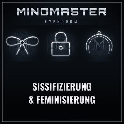 MindMaster – Frau mit roten Lichteffekten, hypnotischen Wirbeln im Hintergrund, Symbol für Hypnose, Dominanz, Kontrolle