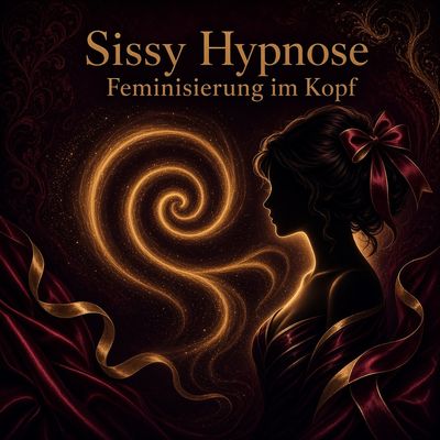 Sissy Hypno Cover: Pink Hypno-Spirale, glowing Eyes, Collar mit Tag, High Heel & Käfig, Zwangsfeminisierung Gehirnwäsche File