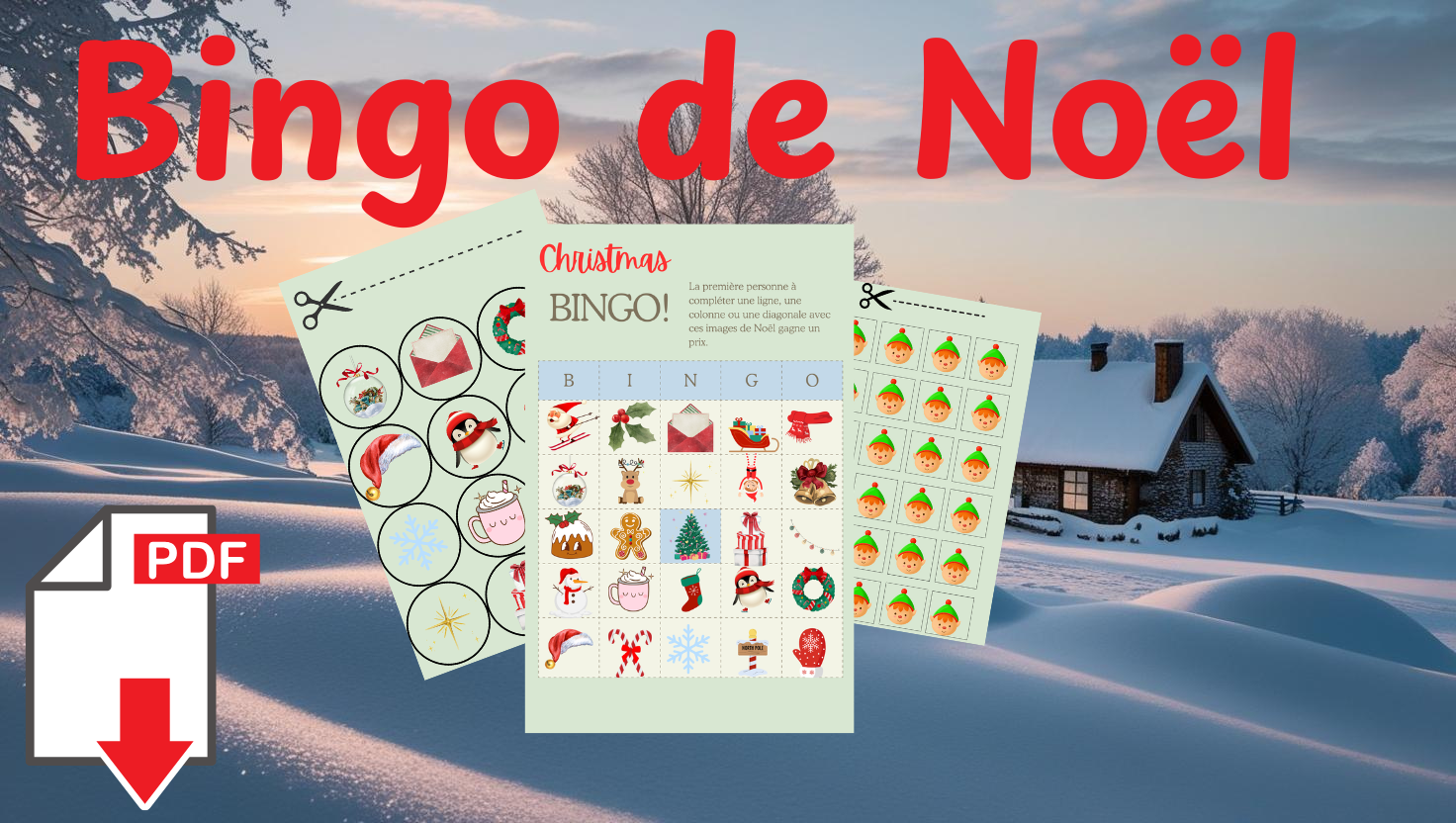 Bingo de Noël- French