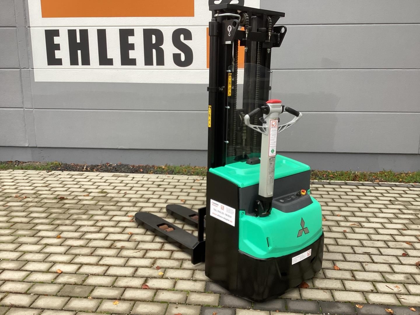 Elektro Hochhubwagen Mitsubishi SBP14N2, Bj: 2021, Tragkraft: 1.400 kg, Hubhöhe: 4.100 mm