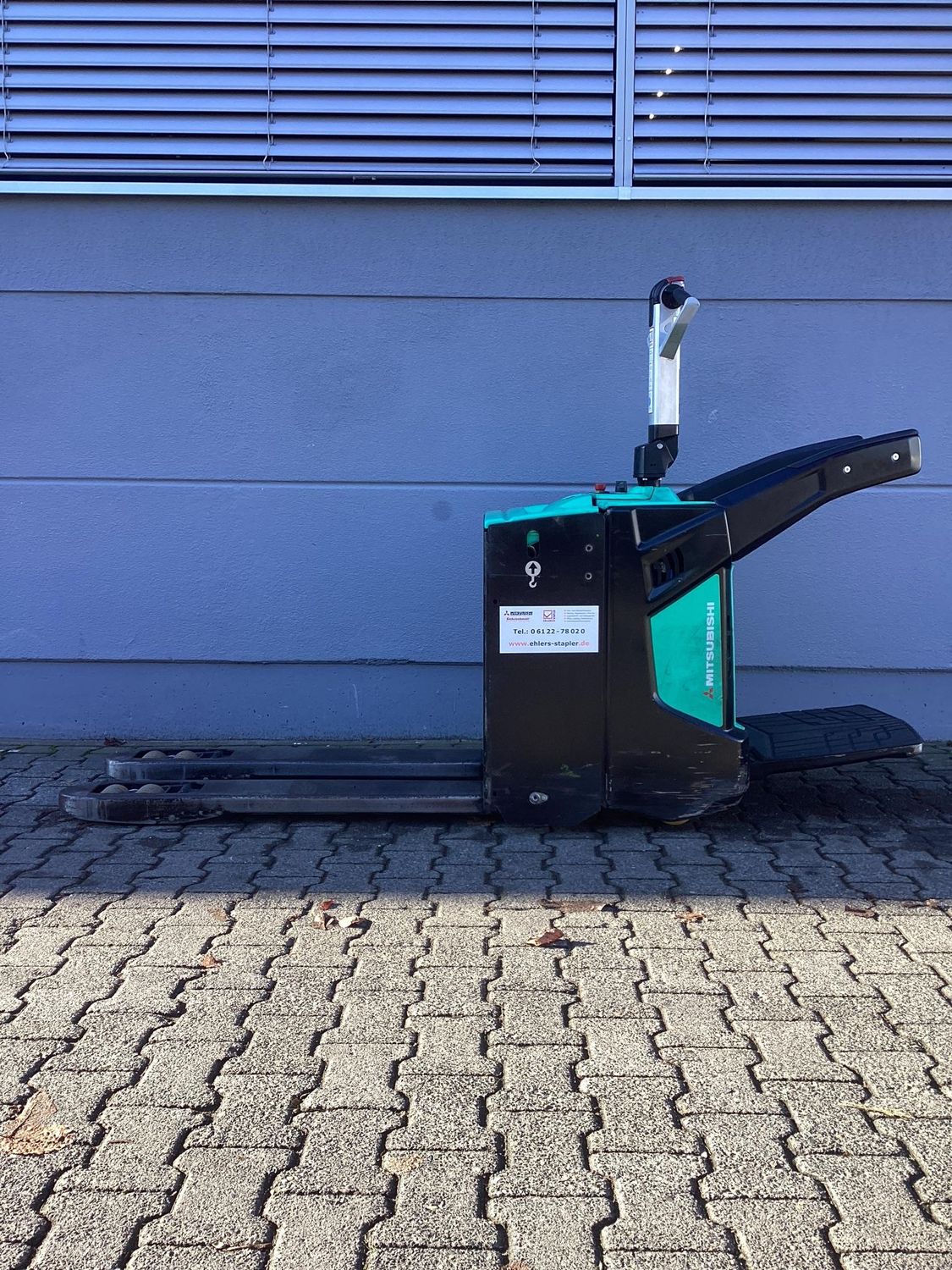 Elektro Niederhubwagen mit Plattform Mitsubishi PBV20N2, Bj: 2015, Tragkraft: 2.000 kg