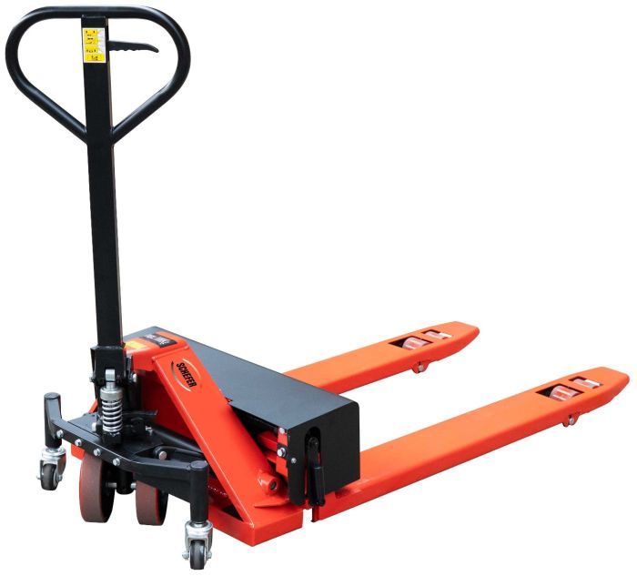 Gabelhubwagen mit verstellbaren Gabeln