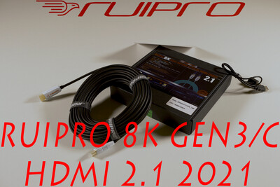 RUIPRO 8K 60P e 4K 120p HDMI 2.1 GEN3/C in FIBRA