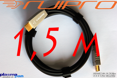 Cavo RUIPRO HDMI 2.0b Fibra Ottica 4K - SKY Q HLG cert. - 1,5m - Paga a 30gg