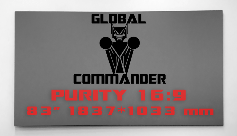 GLOBAL COMMANDER &quot;PURITY&quot; 16:9 83&quot; - Schermo Videoproiettore 4K / 8K