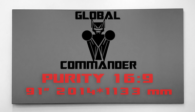 GLOBAL COMMANDER "PURITY" 16:9 91" - Schermo Videoproiettore 4K / 8K