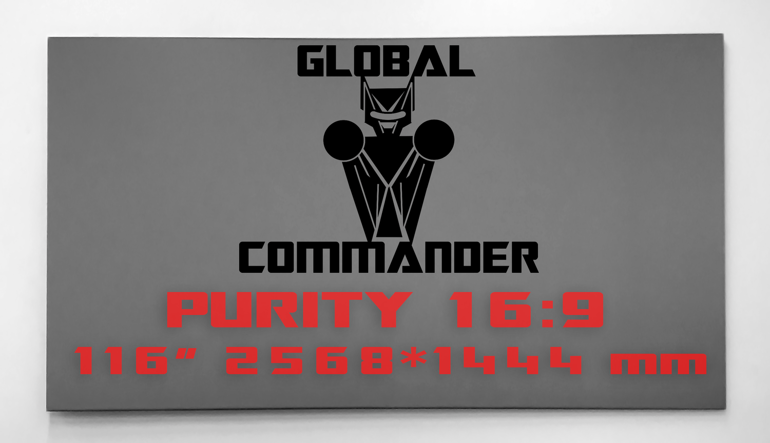 GLOBAL COMMANDER "PURITY" 16:9 116" - Schermo Videoproiettore 4K / 8K