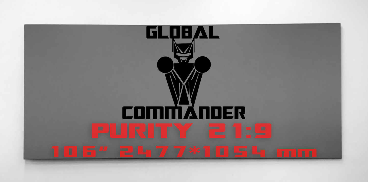 GLOBAL COMMANDER "PURITY" 21:9 106" - Schermo Videoproiettore 4K / 8K