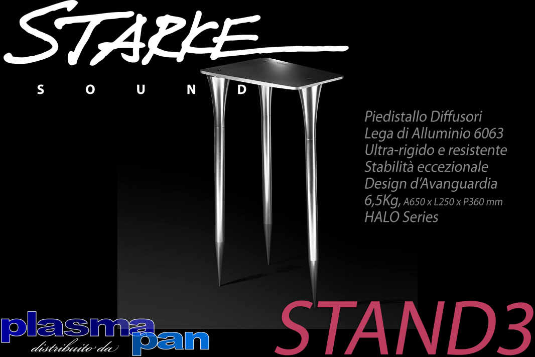 STARKE SOUND STAND3 Piedistallo Diffusori Acustici ( casse ) [coppia] Lega Alluminio Reference