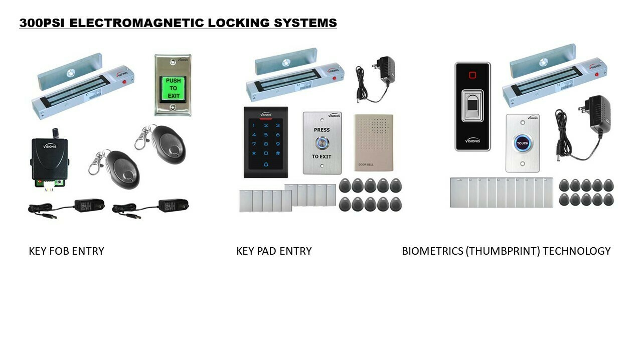Electromagnetic Locks (bookcase doors only) Electromagnetic Locks (bookcase doors only)
