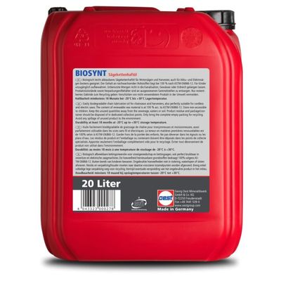 OEST Biosynt Sägekettenöl - 20 Liter Kanister