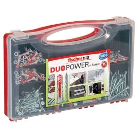 Fischer Sortimentsbox DuoPower RED BOX inkl.Schrauben 280tlg.