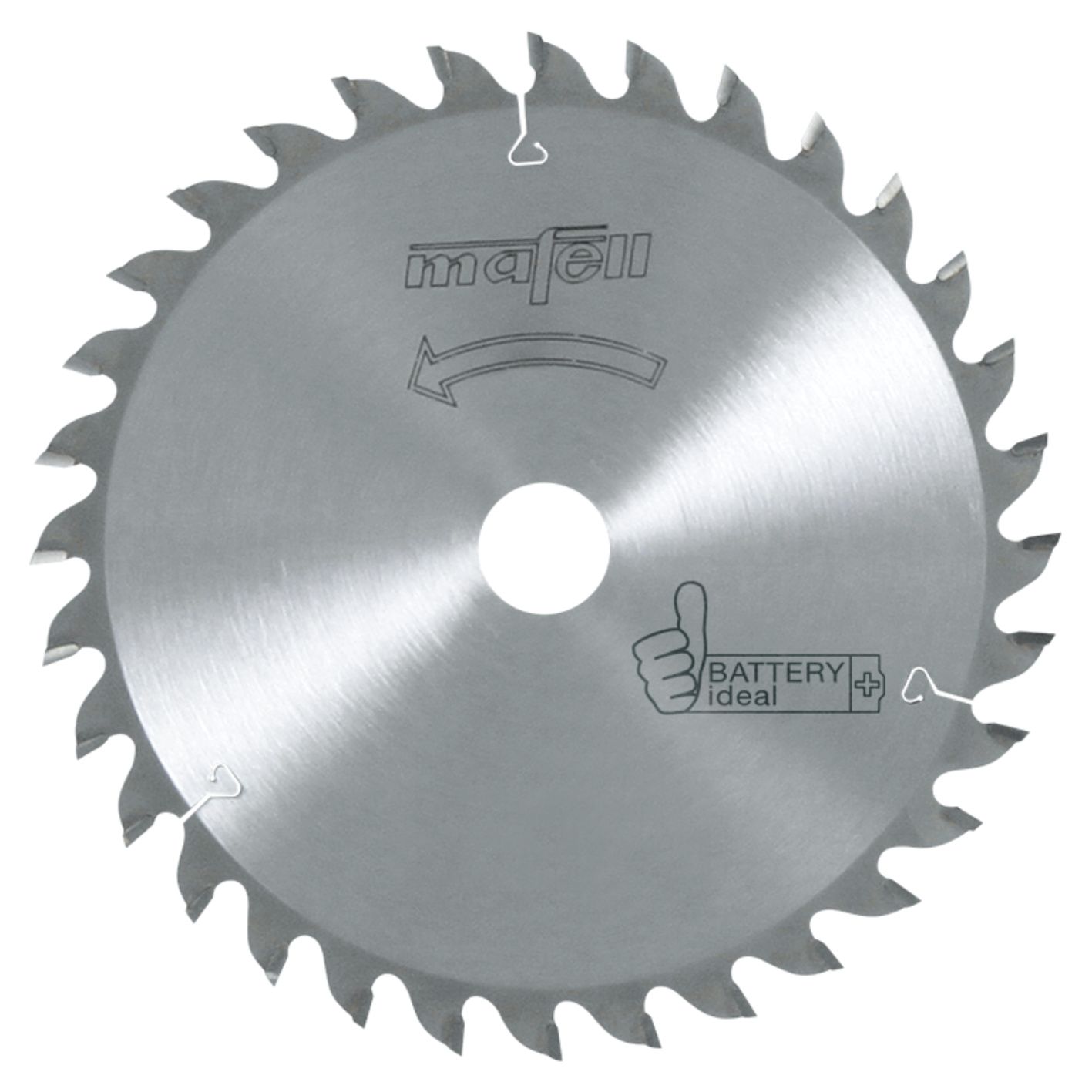 MAFELL Sägeblatt-HM, 185 x 1,2/1,8 x 20 mm, Z 32, WZ, Battery ideal, für Längs- und Querschnitte in Holz