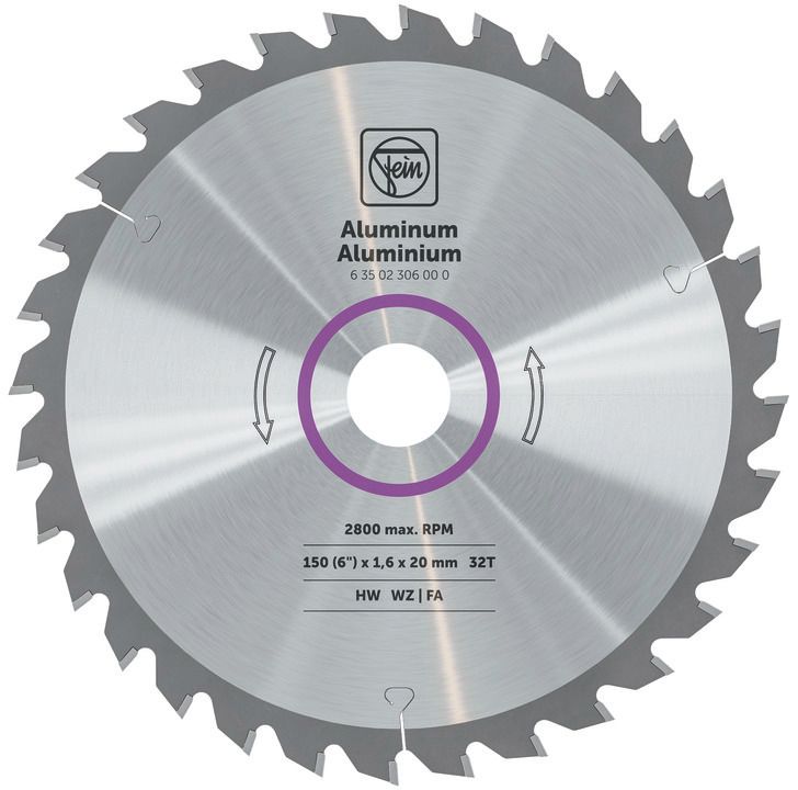 FEIN Handkreissägeblatt für Aluminium und weitere Nichteisenmetalle 150 mm