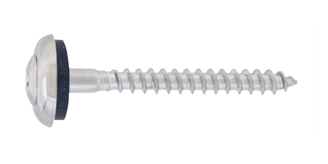 Spenglerschrauben mit Scheibe Edelstahl A2 4,5x25