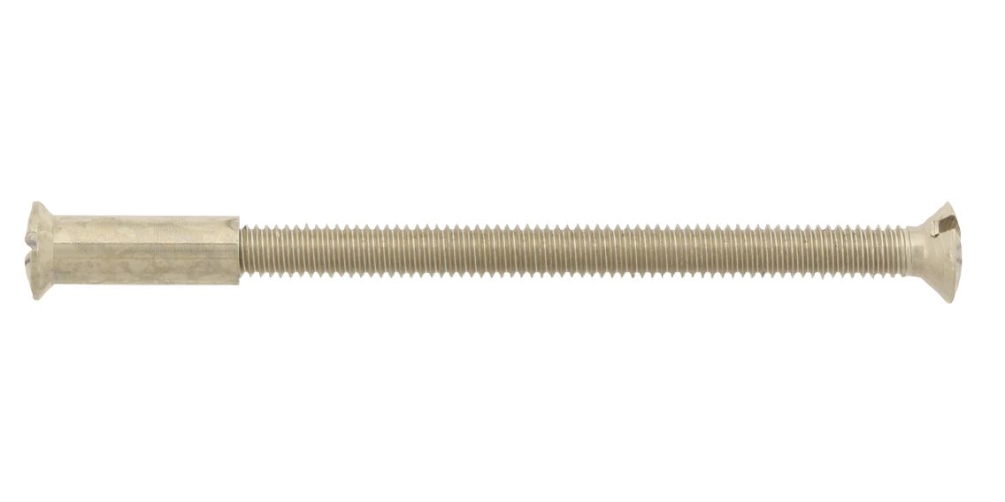 Hülsenschrauben Messing vernickelt 4x45 mm