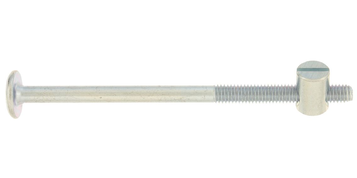 Verbindungsbeschlag verzinkt mit Quermuttern 6x100