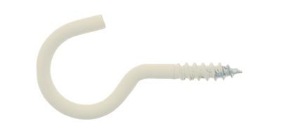 Wäscheleinenhaken Ø4,2mm weiß beschichtet 50 mm