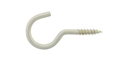 Schraubhaken gebogen Ø2,6mm verzinkt 30 mm