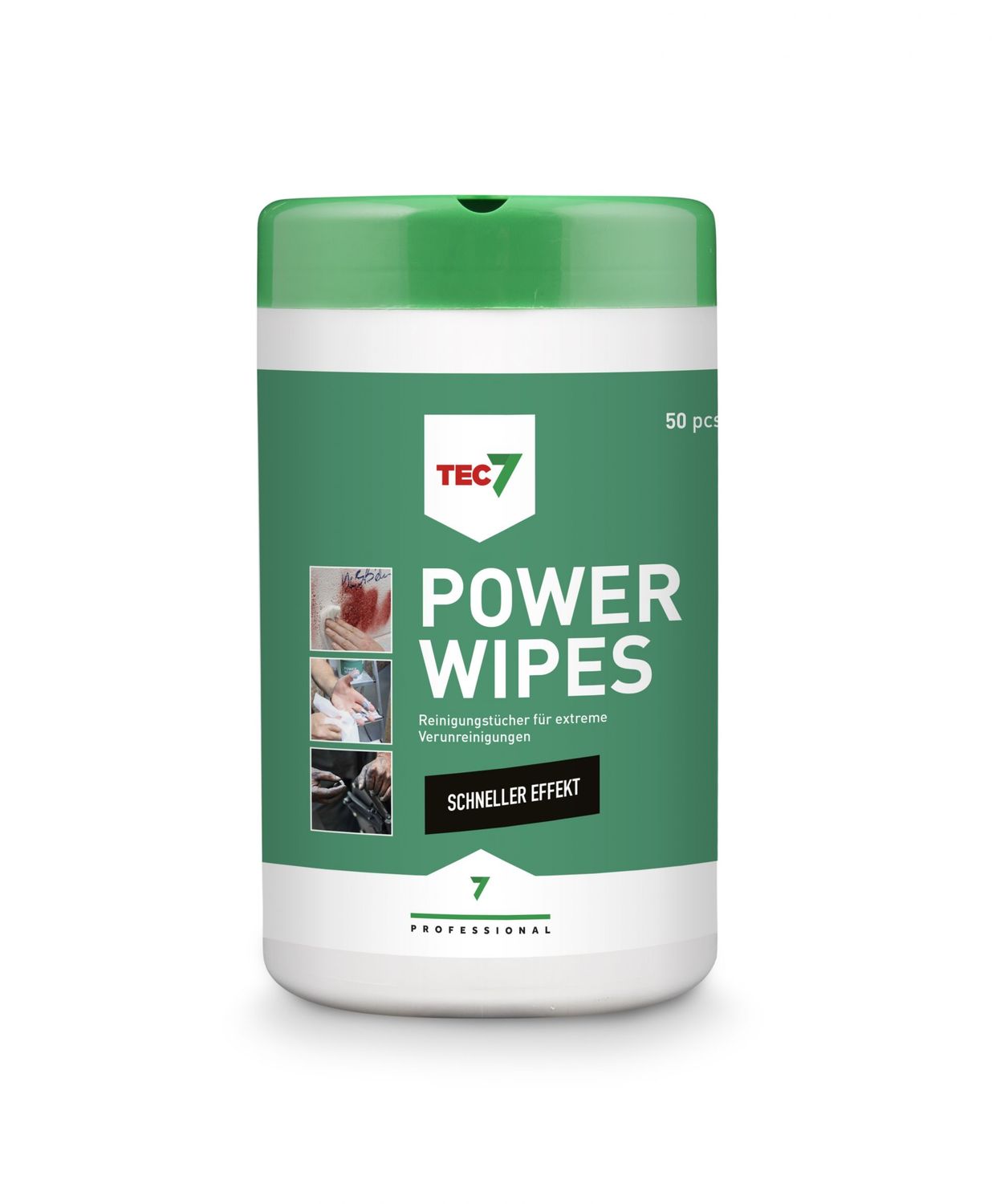 TEC7 POWERWIPES Reinigungstücher, 1 Dose 70 Tücher
