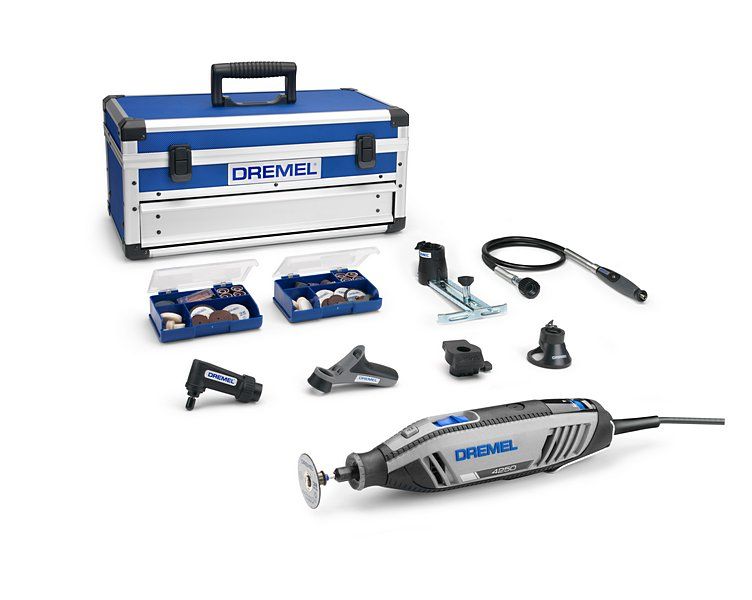 DREMEL® 4250 kabelgebundenes Multifunktionswerkzeug, 128 Zubehöre, 6 Vorsatzger.
