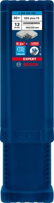 BOSCH EXPERT SDS plus-7X Hammerbohrer, 12 x 200 x 265 mm, 30-tlg