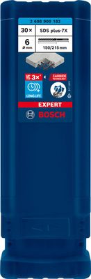 BOSCH EXPERT SDS plus-7X Hammerbohrer, 6 x 150 x 215 mm, 30-tlg