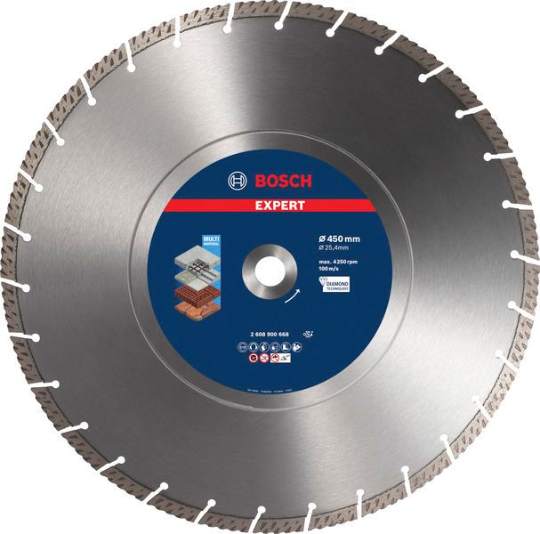 BOSCH EXPERT MultiMaterial Trennscheiben, 450 x 25,40 x 3,3 x 12 mm