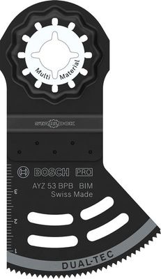 BOSCH PRO AYZ 53 BPB Dual-Tec Blatt für Multifunktionswerkzeuge, 53 x 40 mm, 5-teilig