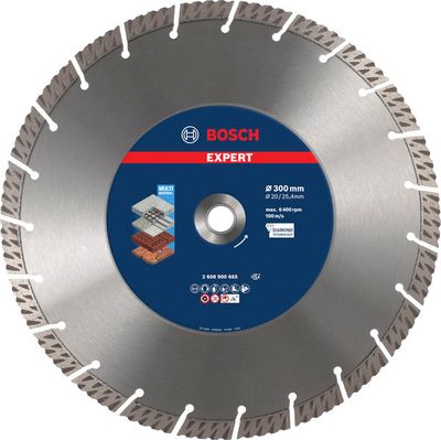 BOSCH EXPERT MultiMaterial Diamanttrennscheiben, 300 x 20/25,40 x 3 x 15 mm