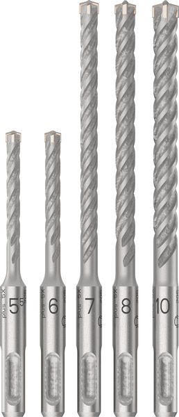 BOSCH PRO SDS plus-5X Hammerbohrer-Set, 5.5/6/7/8/10 mm, 5-tlg.