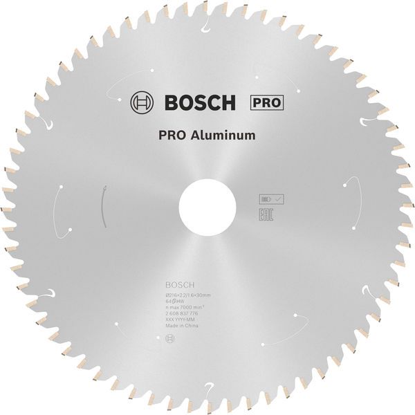 BOSCH PRO Aluminium cordless Kreissägeblatt, 216 x 2,2 x 30 mm