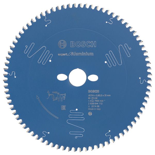 BOSCH Kreissägeblatt Expert for Aluminium, 254 x 30 x 2,8 mm, 80