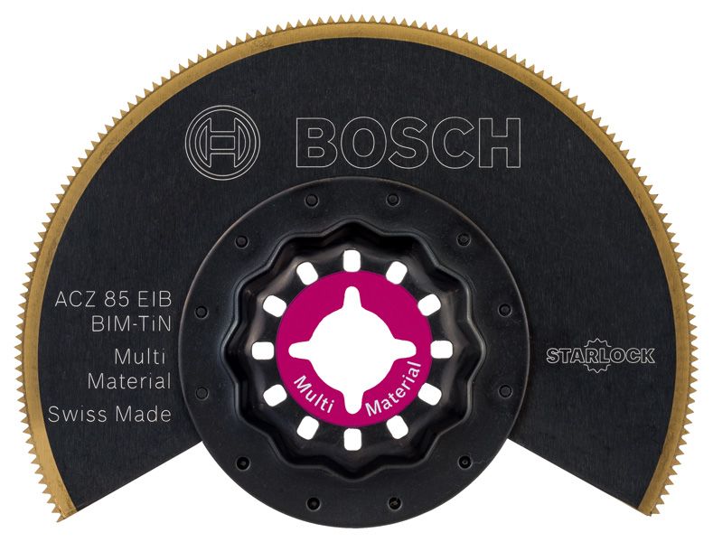 BOSCH BIM-TiN Segmentsägeblatt ACZ 85 EIB, Multi Material, 85 mm, 10er-Pack
