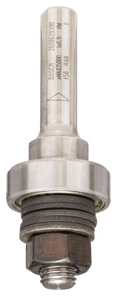 BOSCH Schaft für Scheibenfräse mit Führungskugellager, 8 mm, D 22 mm, G 60,3 mm