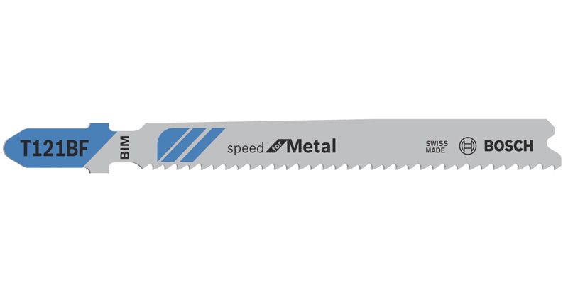 BOSCH Stichsägeblatt T 121 BF Speed for Metal, 25er-Pack