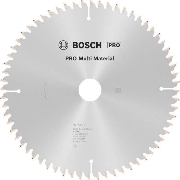 BOSCH PRO Multi Material Kreissägeblatt, 230 x 2,4 x 30 mm