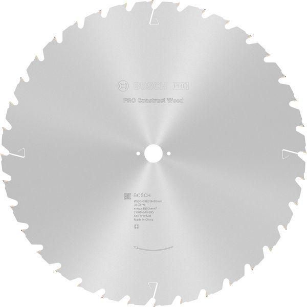 BOSCH PRO Construct Wood Kreissägeblatt, 500 x 3,8 x 30 mm