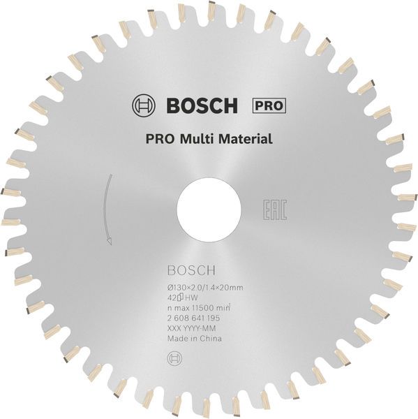 BOSCH PRO Multi Material Kreissägeblatt, 130 x 2 x 20 mm
