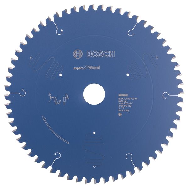 BOSCH Kreissägeblatt Expert for Wood, 254 x 30 x 2,4 mm, 60